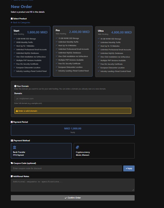 Delta Hosting new website screenshot 3